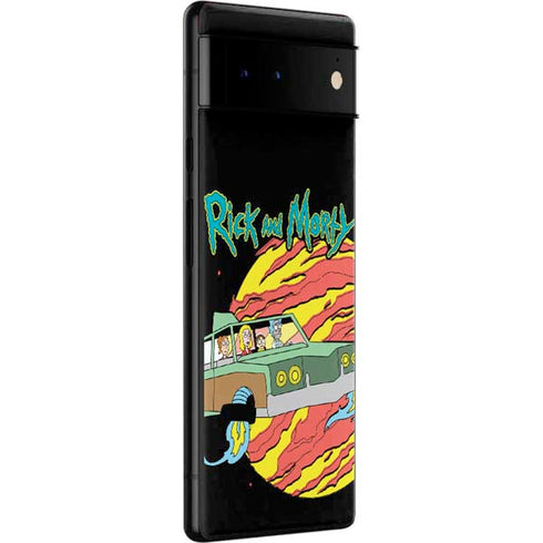 Adult Swim Rick and Morty Family Wagon Google Pixel 6 Pro Skin